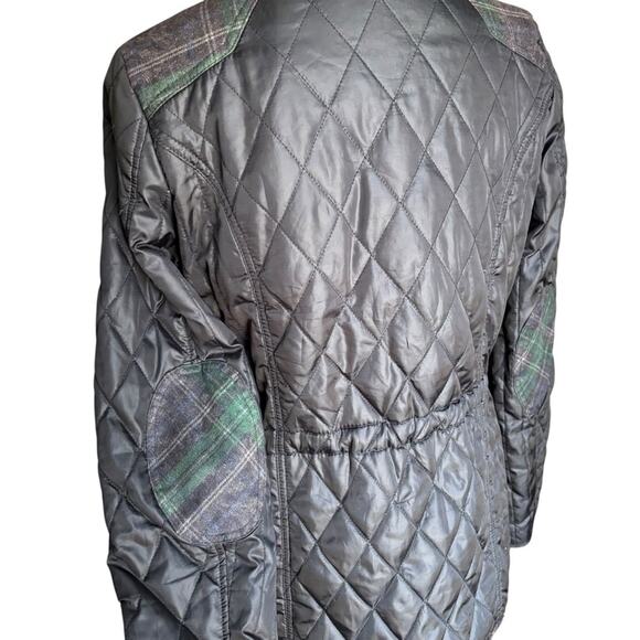 Sam Edelman Women's Lexi Quilted Jacket with Plaid Trim- Size Small - Picture 8 of 16